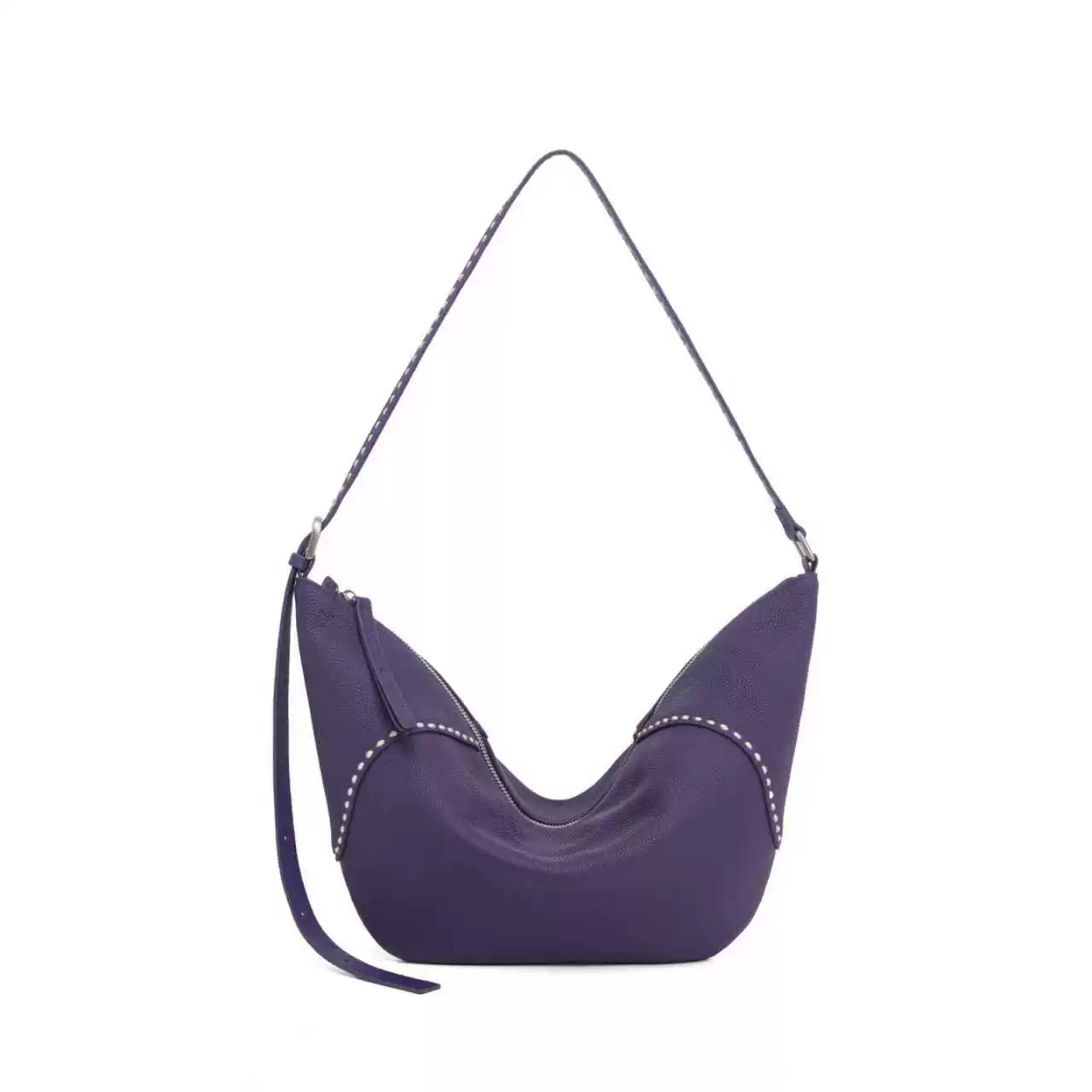 New trendy and versatile single-shoulder handbag for women, in sea anemone purple. - 图片 2