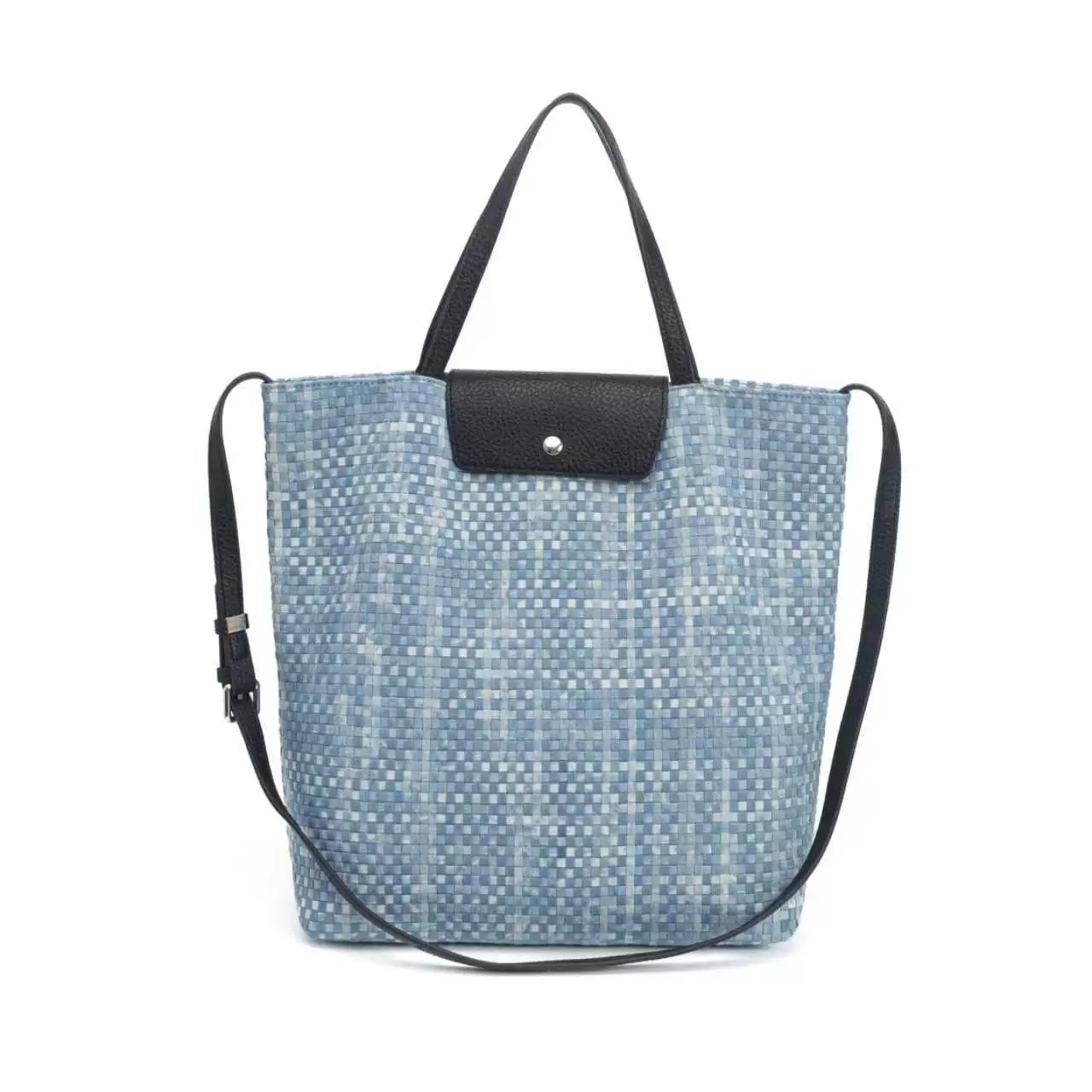 New commuter versatile handbag for women - elegant business bag tote bag - denim blue - 图片 2
